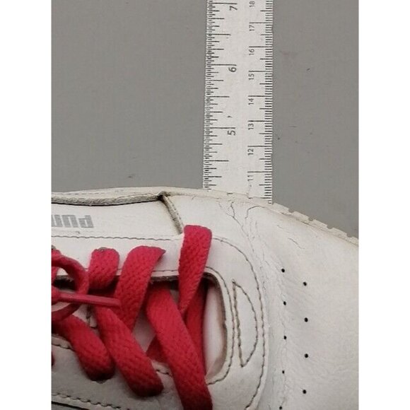 Puma Womens Sneakers White Pink Lace Up Athletic Shoe Padded Round Toe 6.5 - Picture 7 of 12